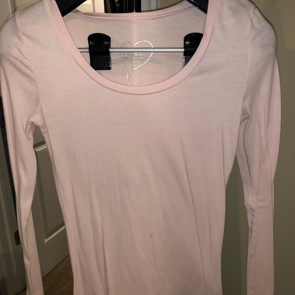 Pink long sleeve top